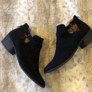Abound Black Suede Booties